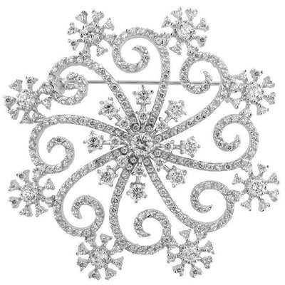 Snowflake Brooch freeshipping - Higher Class Elegance