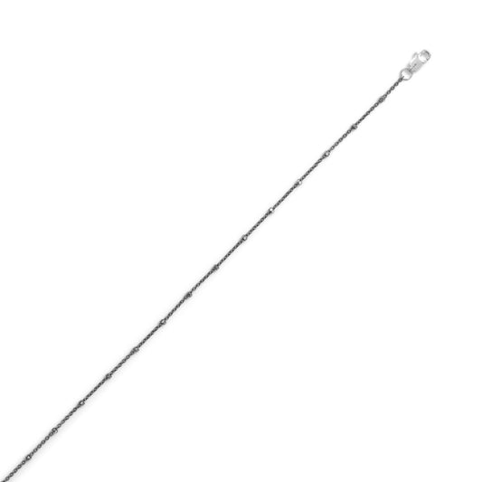 Black Plated Satellite Chain (0.5mm) freeshipping - Higher Class Elegance