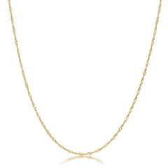 16 Inch Gold Twisted Fashion Chain freeshipping - Higher Class Elegance