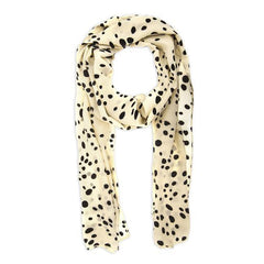 Beige Polka Dot Scarf freeshipping - Higher Class Elegance