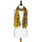 Mustard Marla Floral Scarf freeshipping - Higher Class Elegance
