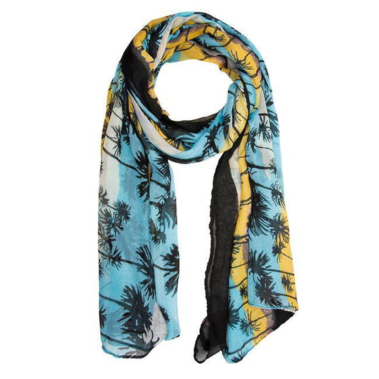 Blue Bonnie Tropical Scarf freeshipping - Higher Class Elegance