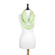 Zig Zag Neon Green Infinity Scarf freeshipping - Higher Class Elegance