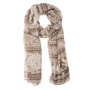 Michelle Scarf in Beige freeshipping - Higher Class Elegance