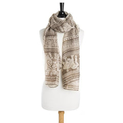 Michelle Scarf in Beige freeshipping - Higher Class Elegance
