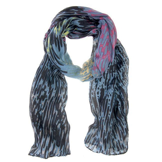 Sydney Watercolor Black Scarf freeshipping - Higher Class Elegance