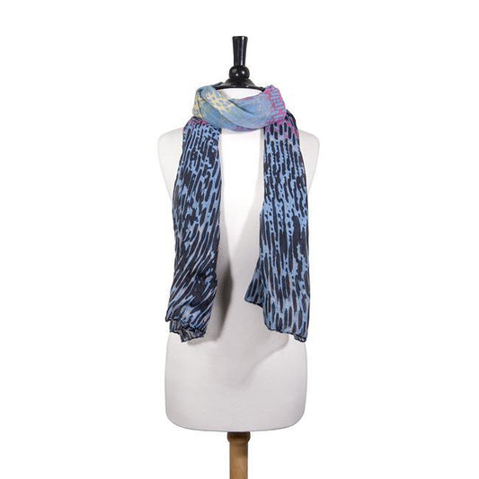 Sydney Watercolor Black Scarf freeshipping - Higher Class Elegance