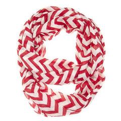 Striped Burgundy Infinity Scarf freeshipping - Higher Class Elegance