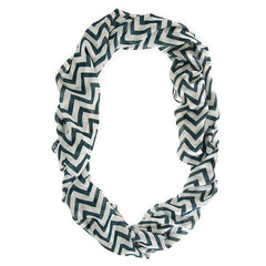 Striped Green Infinity Scarf freeshipping - Higher Class Elegance