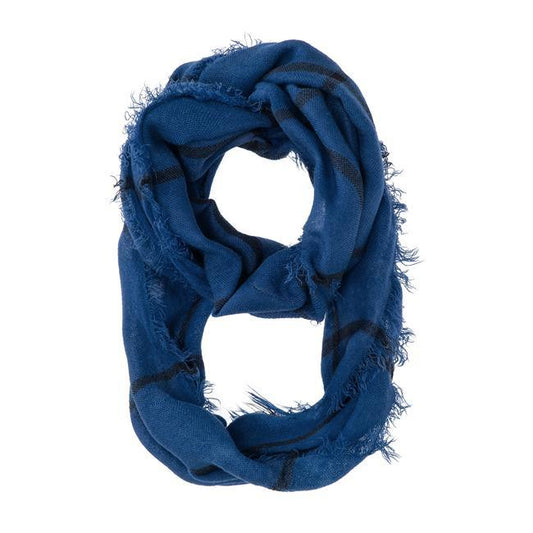 Tori Blue Plaid Infinity Scarf freeshipping - Higher Class Elegance