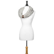 Off White Sarah Knit Cowl Scarf freeshipping - Higher Class Elegance