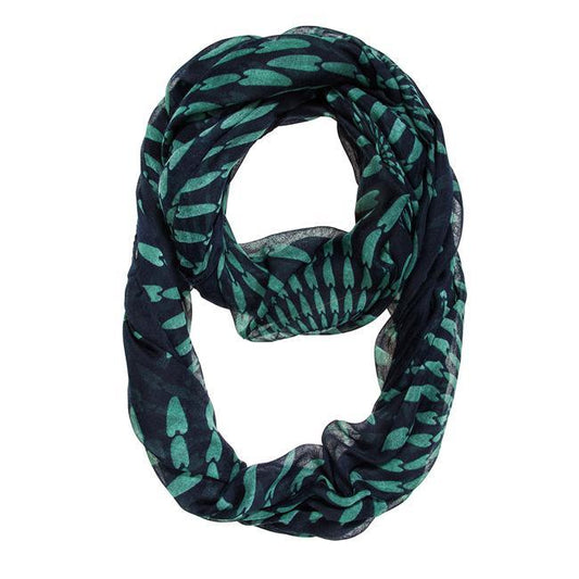 Navy Shauna Infinity Scarf freeshipping - Higher Class Elegance