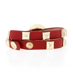 Red Studded Wrap Watch freeshipping - Higher Class Elegance