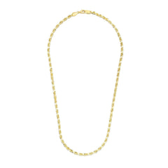 5.0mm 14k Yellow Gold Solid Diamond Cut Rope Chain freeshipping - Higher Class Elegance