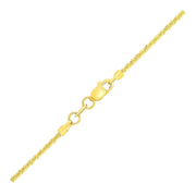 14k Yellow Gold Sparkle Chain 1.5mm freeshipping - Higher Class Elegance