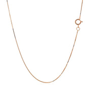 14k Rose Gold Classic Box Chain 0.45mm freeshipping - Higher Class Elegance