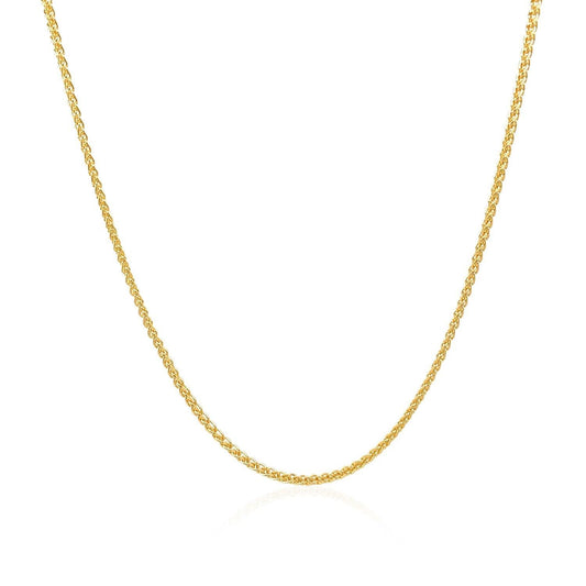 14k Yellow Gold Round Chain 1.2mm freeshipping - Higher Class Elegance