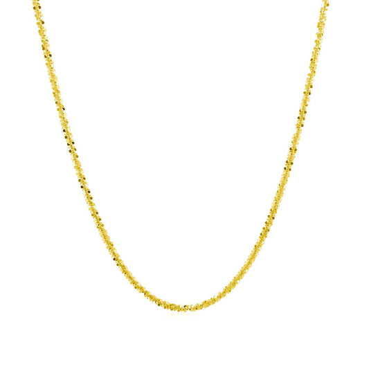 10k Yellow Gold Sparkle Chain 1.5mm freeshipping - Higher Class Elegance