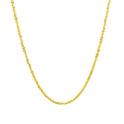 10k Yellow Gold Sparkle Chain 1.5mm freeshipping - Higher Class Elegance