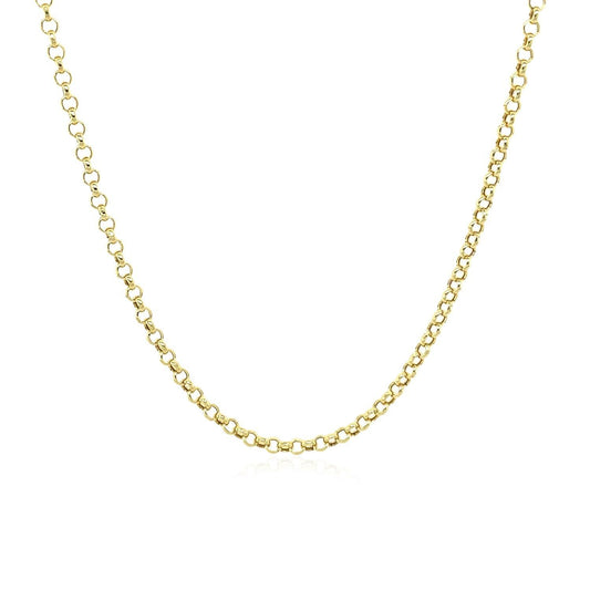 10k Yellow Gold Rolo Chain 1.9mm freeshipping - Higher Class Elegance