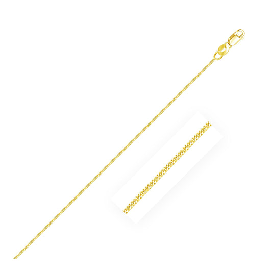 10k Yellow Gold Gourmette Chain 1.0mm freeshipping - Higher Class Elegance