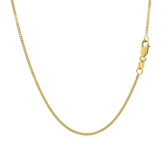 10k Yellow Gold Gourmette Chain 1.0mm freeshipping - Higher Class Elegance