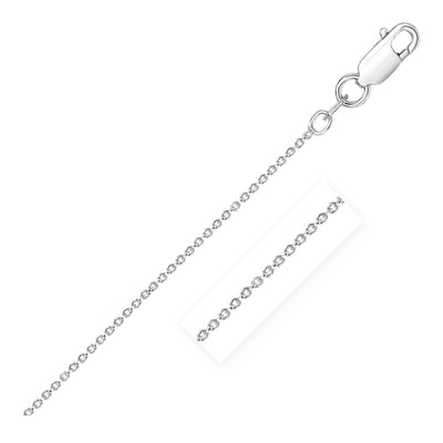 Sterling Silver Rhodium Plated Round Cable Chain 2.1 mm freeshipping - Higher Class Elegance