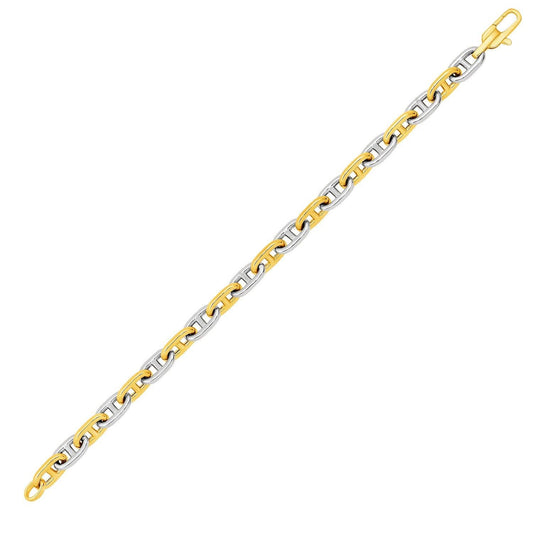 Mariner Link Bracelet in 14k Two-Tone Gold freeshipping - Higher Class Elegance