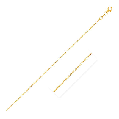 Double Extendable Cable Chain in 14k Yellow Gold (1.0mm) freeshipping - Higher Class Elegance