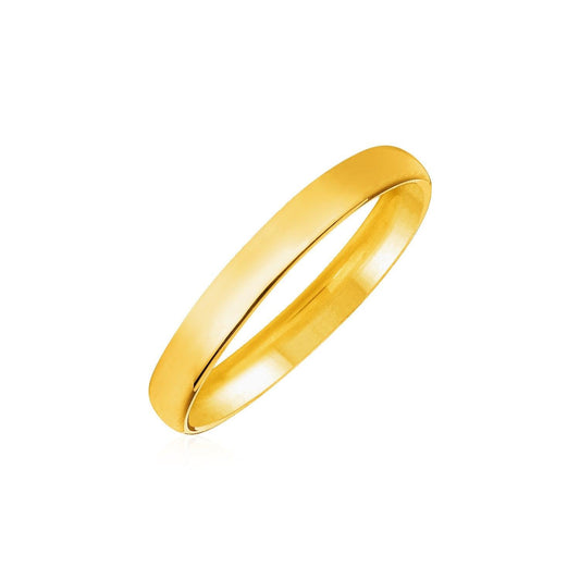 14k Yellow Gold Comfort Fit Wedding Band freeshipping - Higher Class Elegance