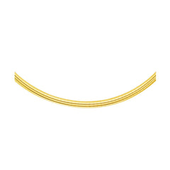 14k Yellow Gold Chain in a Classic Omega Design (4 mm) freeshipping - Higher Class Elegance