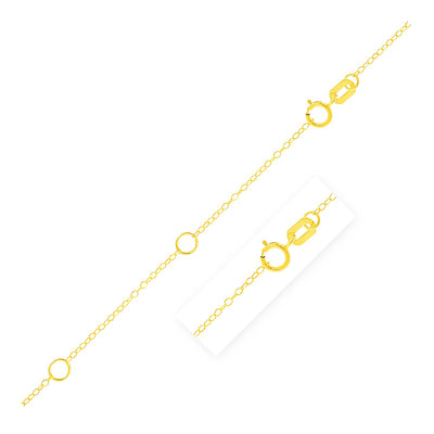 Double Extendable Piatto Chain in 14k Yellow Gold (1.2mm) freeshipping - Higher Class Elegance