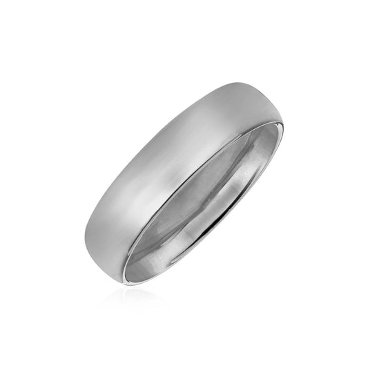 14k White Gold Comfort Fit Wedding Band freeshipping - Higher Class Elegance