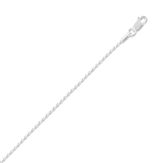 Diamond Cut Rope Chain Necklace (1mm) freeshipping - Higher Class Elegance