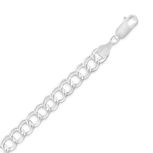 Diamond Cut Charm Bracelet (7mm) freeshipping - Higher Class Elegance