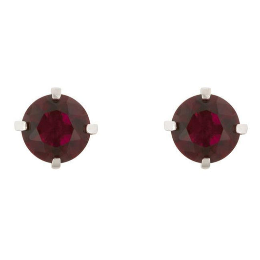 Ruby Cubic Zirconia Studded Earrings freeshipping - Higher Class Elegance