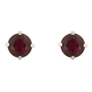 Ruby Cubic Zirconia Studded Earrings freeshipping - Higher Class Elegance