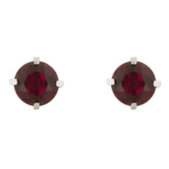 Ruby Cubic Zirconia Studded Earrings freeshipping - Higher Class Elegance