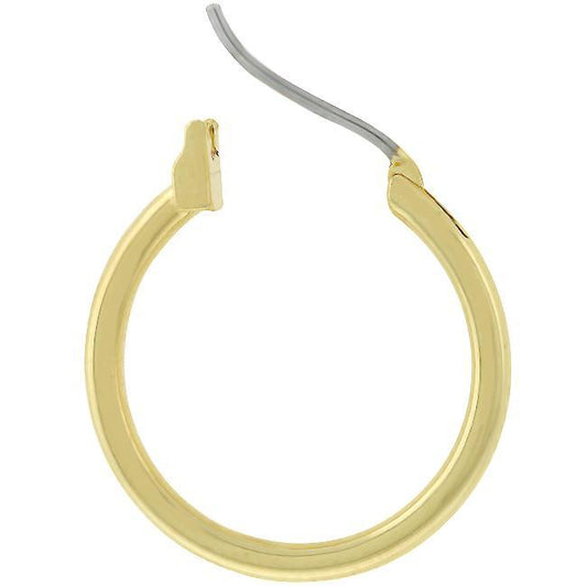 Small Golden Hoop Earrings freeshipping - Higher Class Elegance