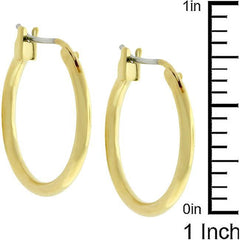 Small Golden Hoop Earrings freeshipping - Higher Class Elegance