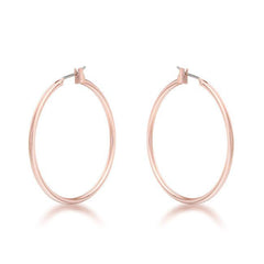 Elegant Rosegold Hoop Earrings freeshipping - Higher Class Elegance