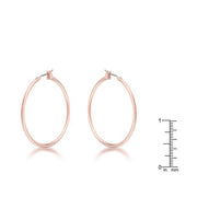 Elegant Rosegold Hoop Earrings freeshipping - Higher Class Elegance