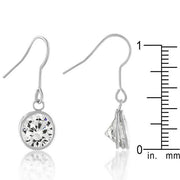 Bezel Solitaire Stud Earrings freeshipping - Higher Class Elegance