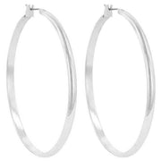 Classic Hoop (Rhodium Plated) freeshipping - Higher Class Elegance