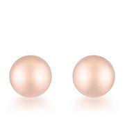 Tanya Rose Gold Sphere Stud Earrings freeshipping - Higher Class Elegance
