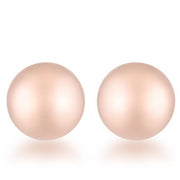 Julia Rose Gold Sphere Stud Earrings freeshipping - Higher Class Elegance