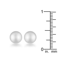 Julie Rhodium Sphere Stud Earrings freeshipping - Higher Class Elegance