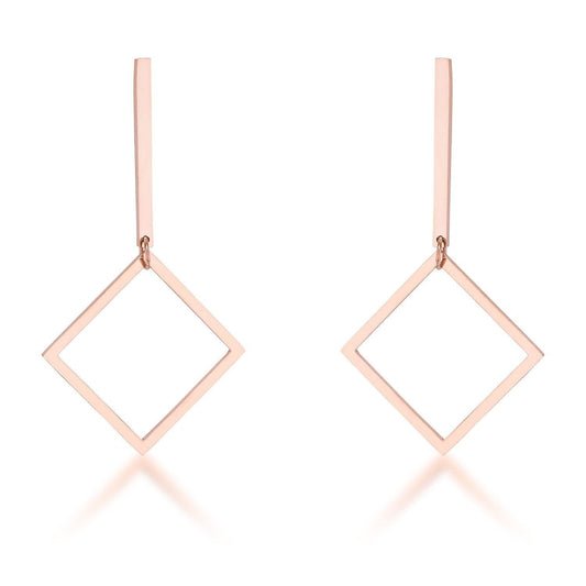 Trendy Geometric Stainless Steel Drop Earrings freeshipping - Higher Class Elegance