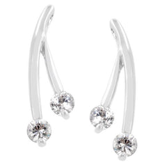 Branched Cubic Zirconia Earrings freeshipping - Higher Class Elegance