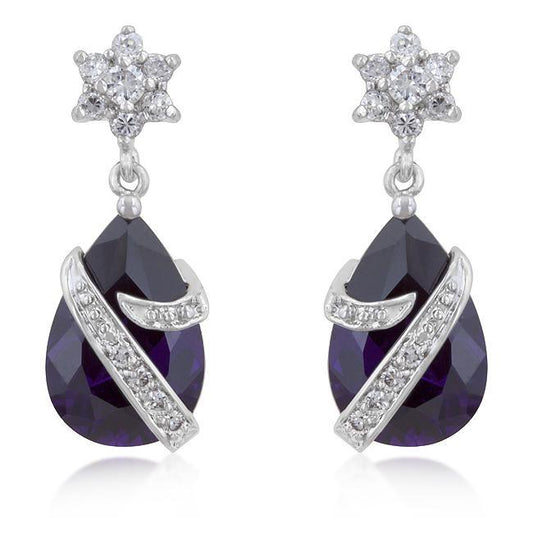 Royal Wrapped Amethyst Earrings freeshipping - Higher Class Elegance